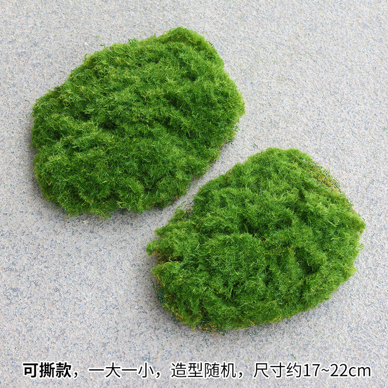 A simulated plant wall accessories with grass decoration background wall simulated moss stone moss moss hair planting stone