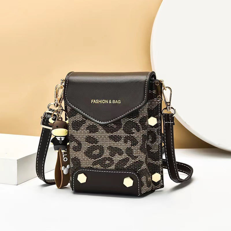 A live broadcast new mini mobile phone bag Internet celebrity live broadcast bag fashion shoulder messenger bag retro small bag - Mixbatch