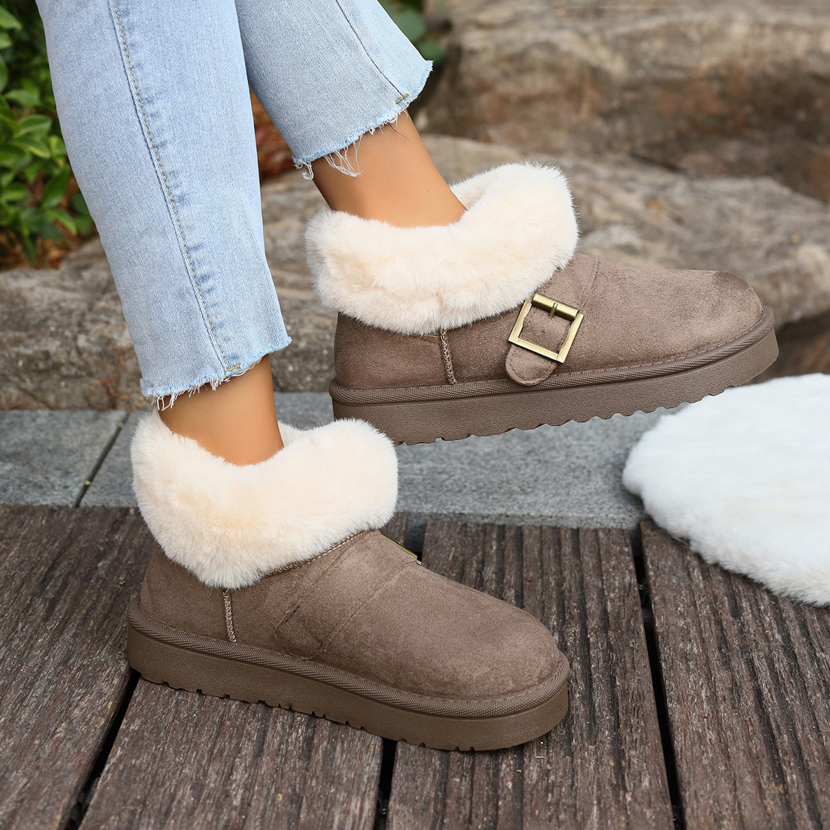A plush boot