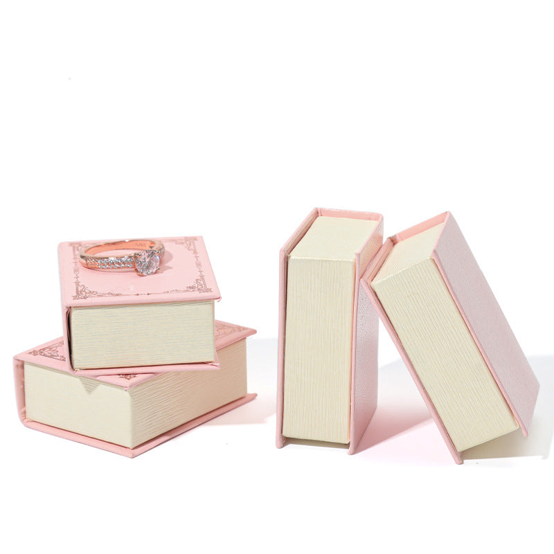 A clamshell jewelry box custom LOGO