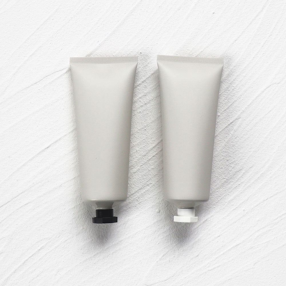 A100g grey matte cosmetic hose plastic extruded empty bottle inverted bottle PE Morandi color - Mixbatch
