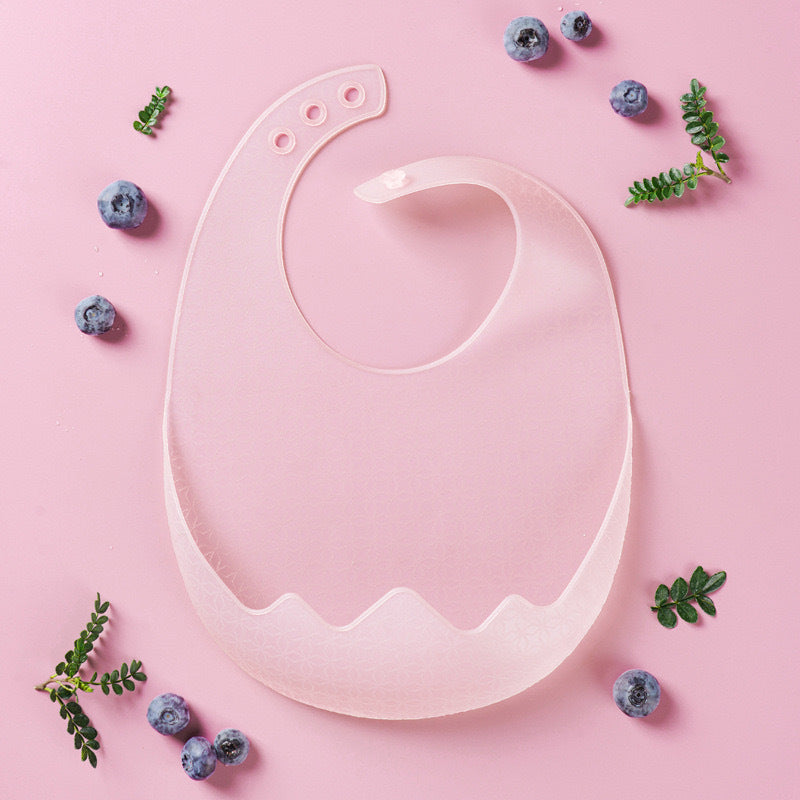 Baby silicone bibs, baby eating bibs, waterproof rice pockets,saliva napkins 0.08kg
