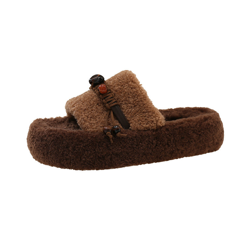 A plush slipper