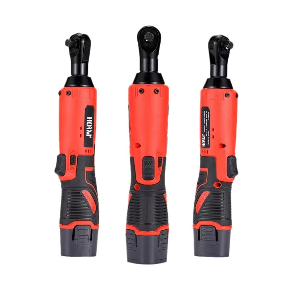 A 3/8 inch cordless electric wrench 65Nm right angle ratchet wrench 12V rechargeable car maintenance angle wrench