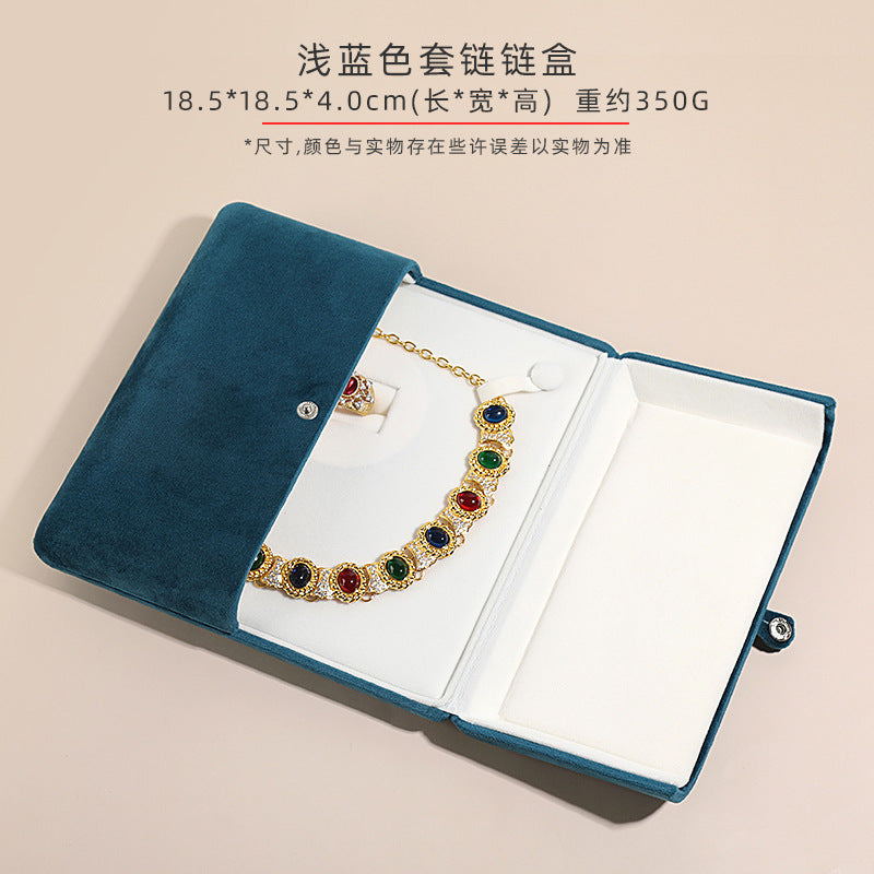 A heart shaped pearl necklace box