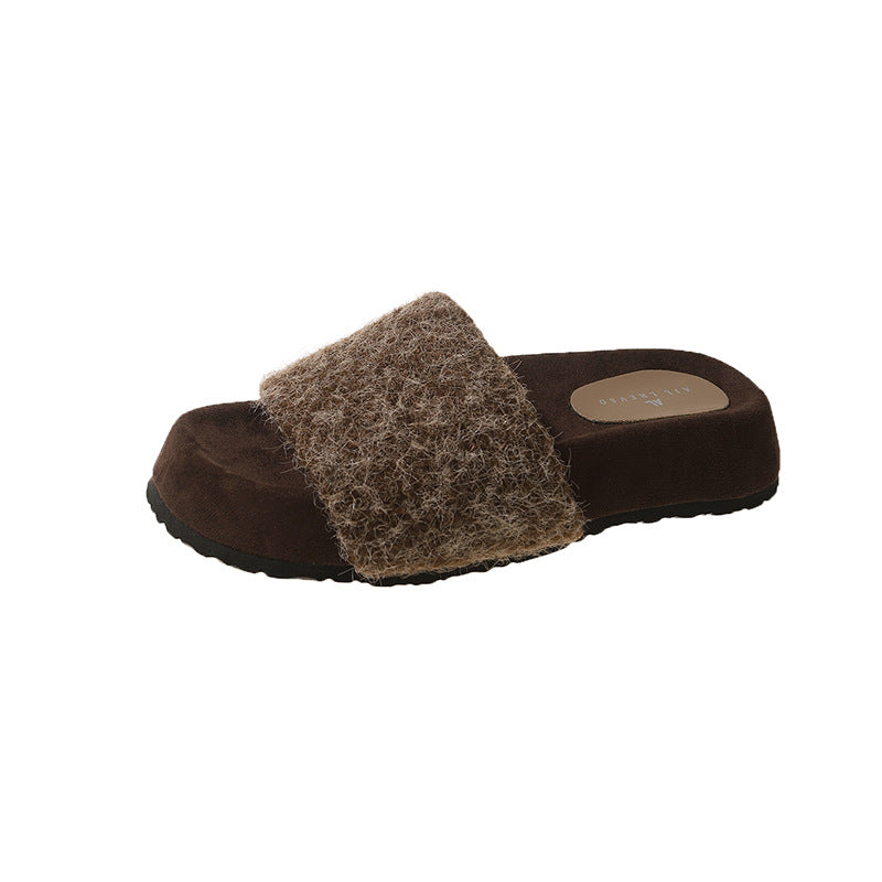 A plush slipper
