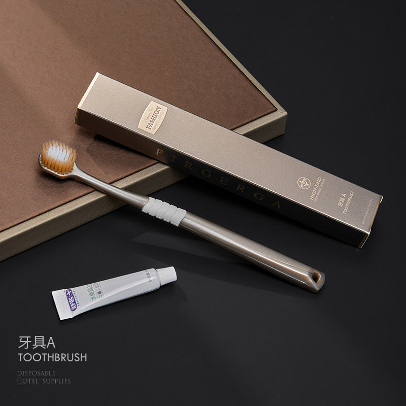 Hotel disposable toiletries Hotel special toothbrush with toothpaste set