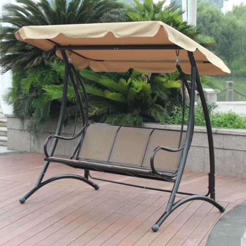 A outdoor swing rocking chair