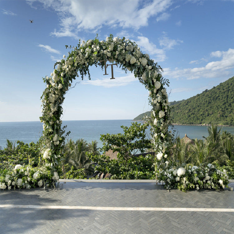A Arch flower stand arc bracket
