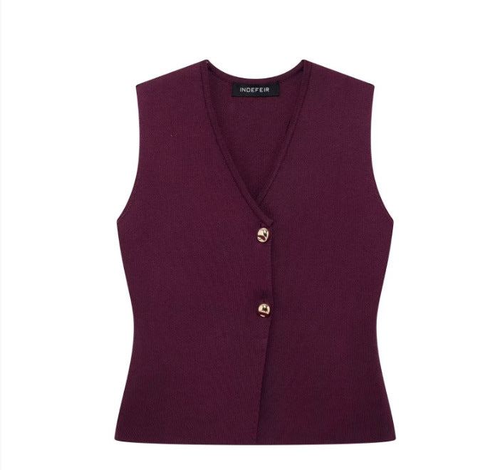 A vest vest skirt set
