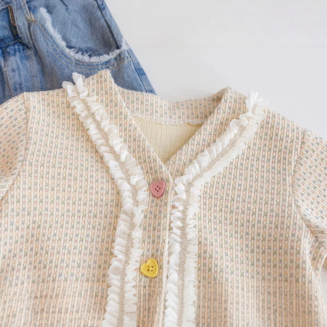 A girls jeans suit