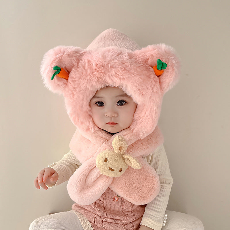 A children's knitted wool hat
