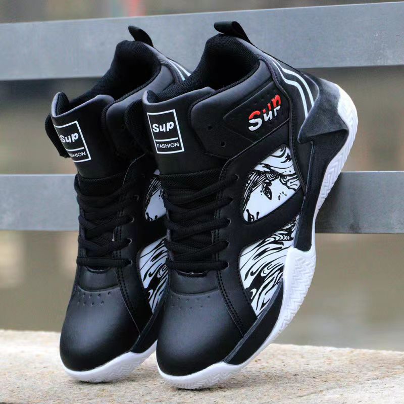 A high-top sneaker