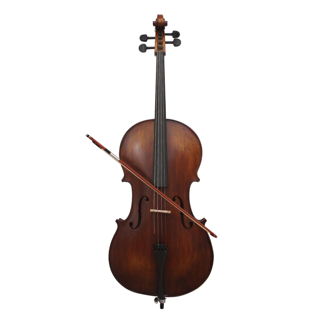 آلة تشيلو VC-30 لامعة غير لامعة، مناسبة للأطفال والبالغين والطلاب والمبتدئين، عزف من المستوى 4/4، مصنوعة يدويًا