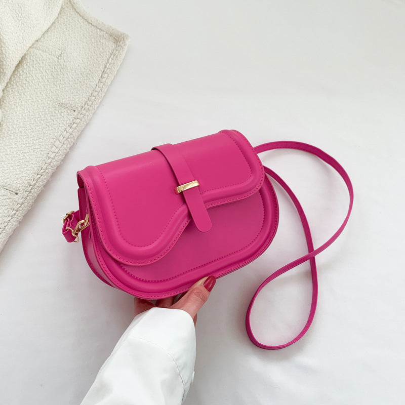 A spring new fashionable and foreign shoulder messenger bag Korean version simple small square bag women