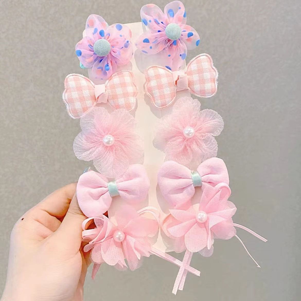 A children's hairpin stall set wholesale summer little girl hairpin cute girl broken hairpin headdress