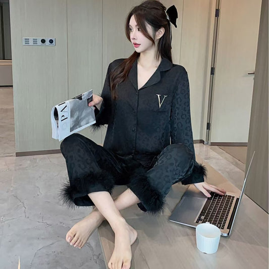 womens-ice-silk-pajamas-set