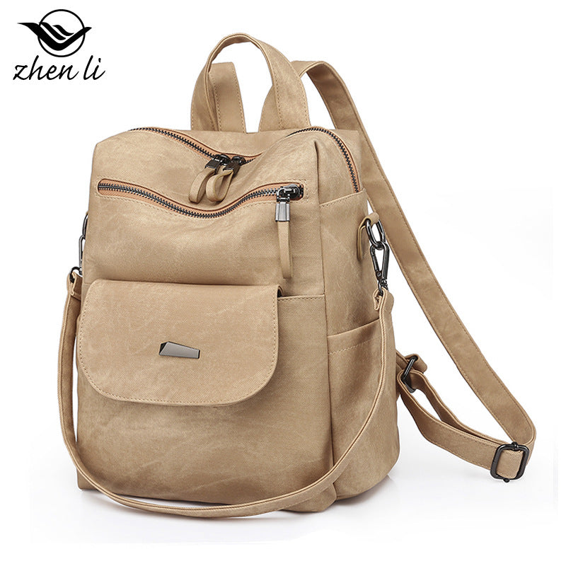 A bag large capacity cross-border women's backpack, backpack women's bags, retro backpack women's bags