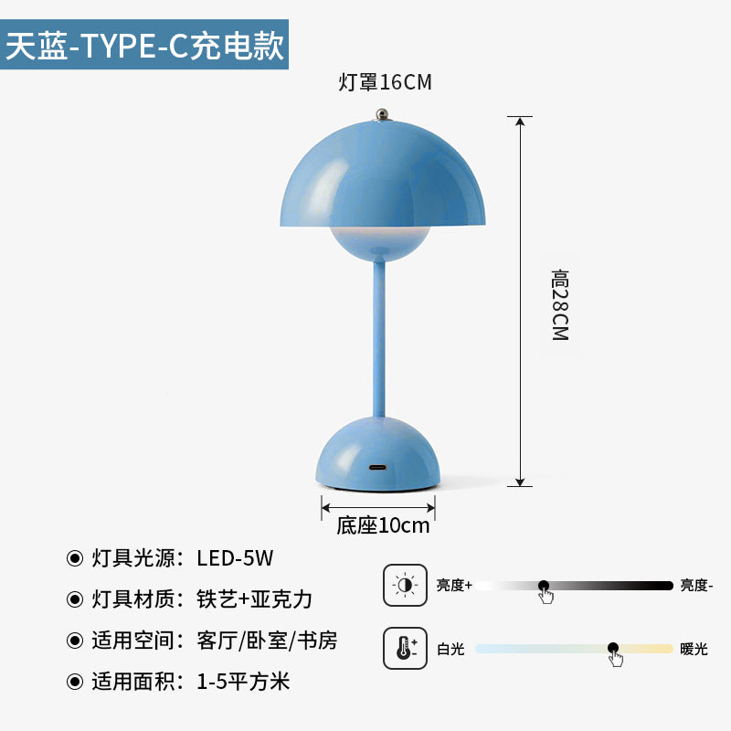 A USB charging lamp
