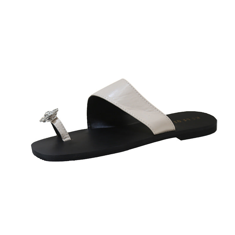 A flat-bottomed set of simple and cool slippers for women - Mixbatch