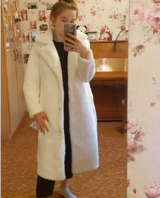 A faux fur jacket