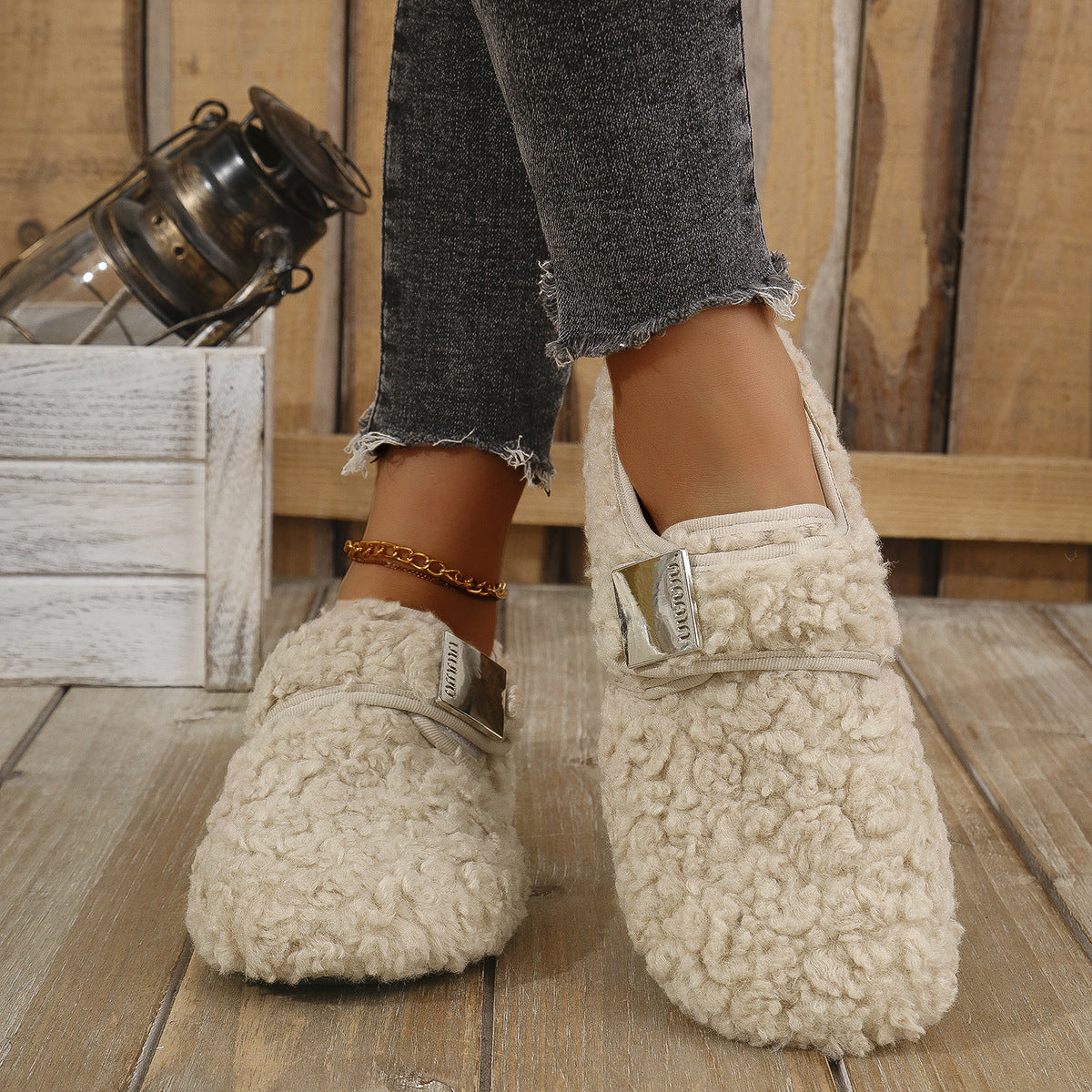 A plush shoe