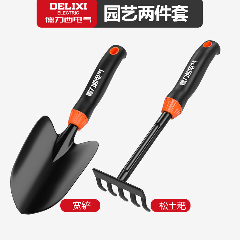 A Gardening tools, small shovels, growing vegetables, growing flowers, household shovels, beach catching sea tools, three-piece set