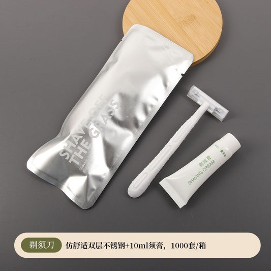 مجموعة أدوات النظافة الشخصية الفندقية للاستخدام مرة واحدة، حقيبة من غشاء الألومنيوم