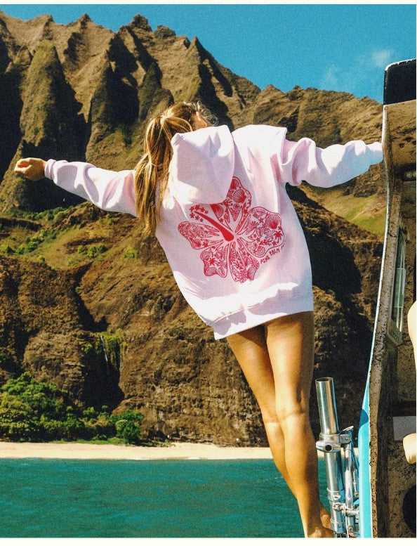 A sweater embroidered sweater