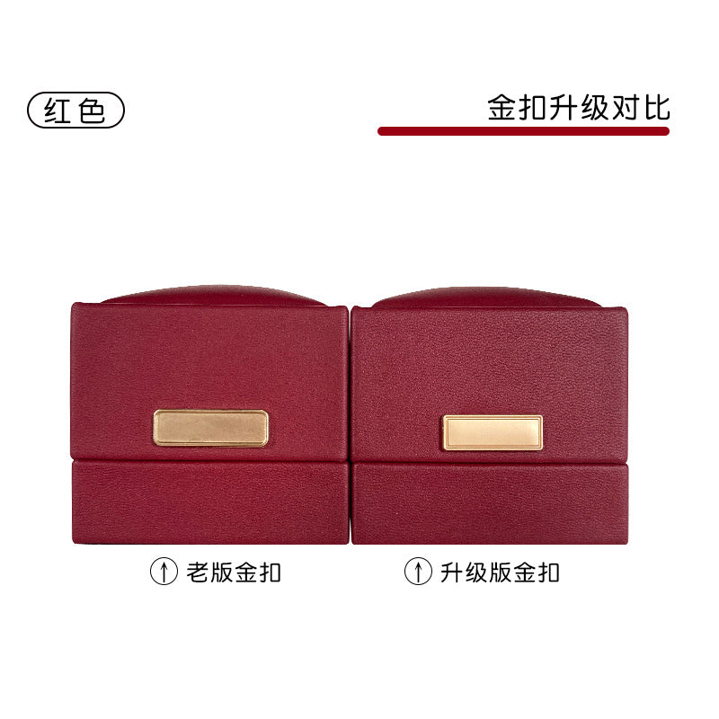A leather high-end jewelry box