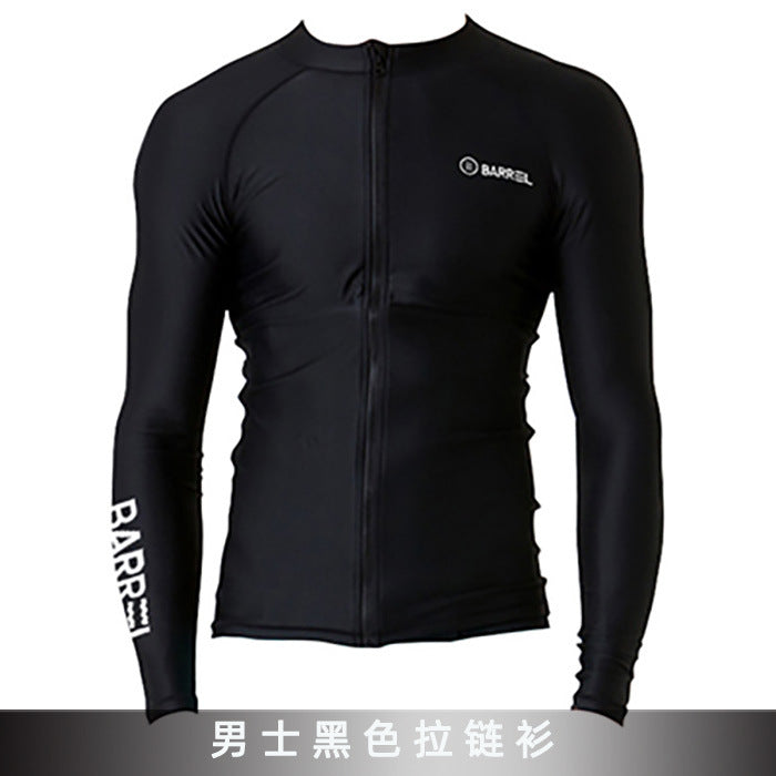 A top, pants, wetsuit