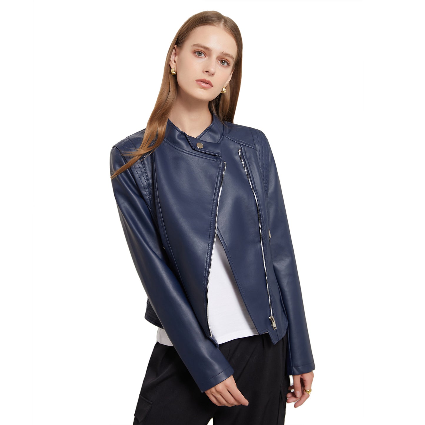A Ladies PU Leather Jacket
