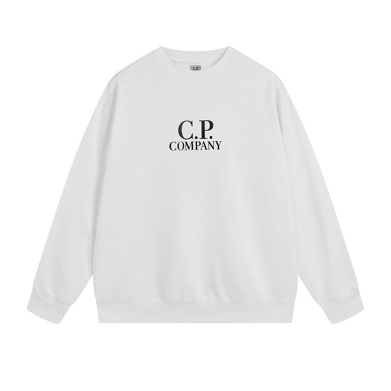 A crew neck sweater