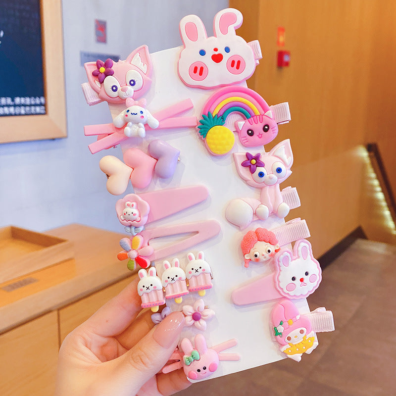 A children's hairpin stall set wholesale summer little girl hairpin cute girl broken hairpin headdress