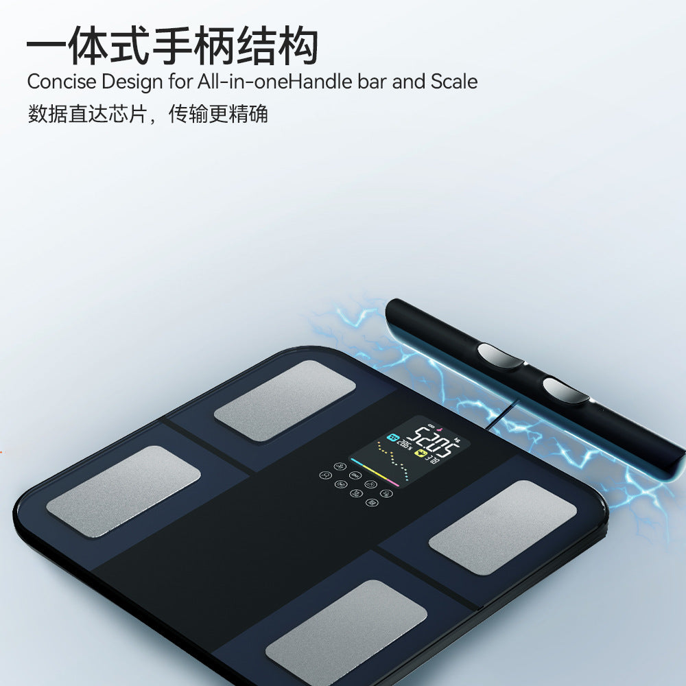 A Eight-electrode body fat scale
