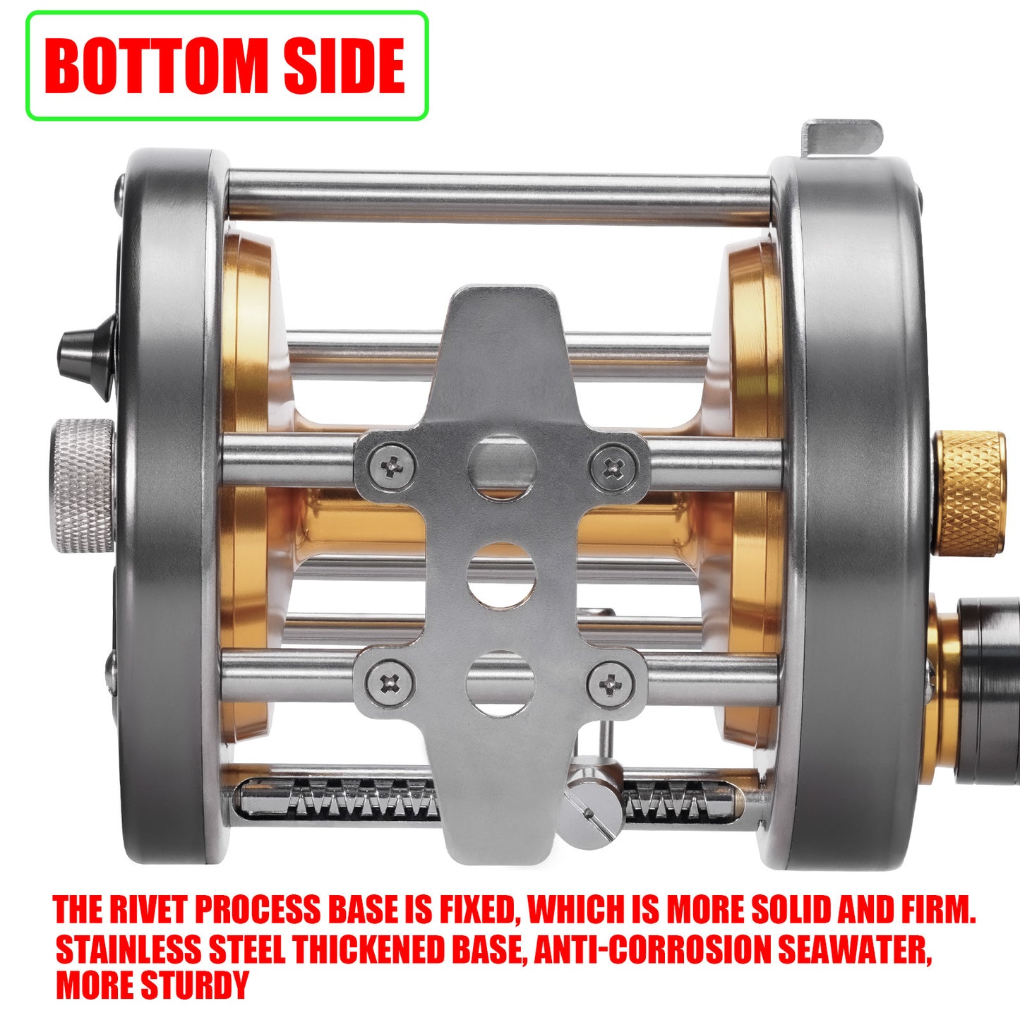 A Deep Sea Saltwater Drum Reel – Iron Plate, Slow Jig, Large Capacity
