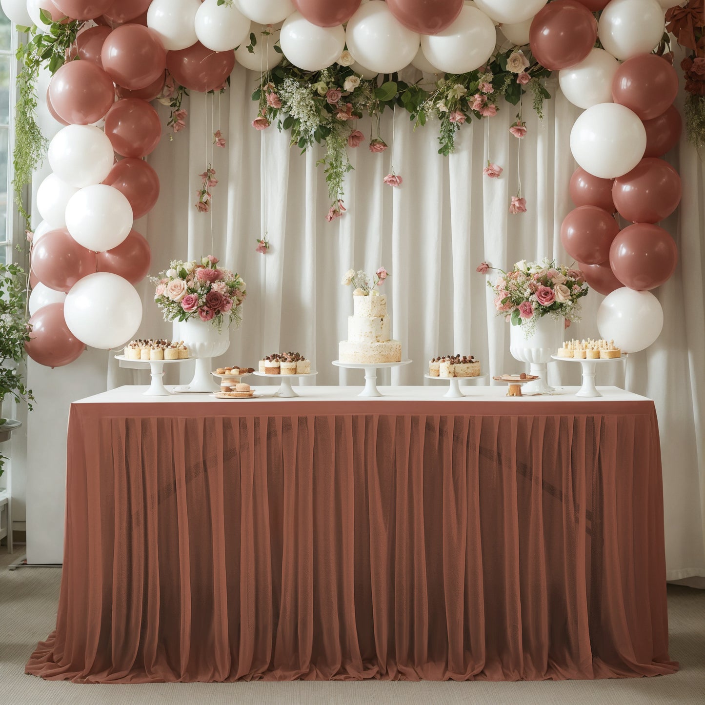 A Table curtain table circumference