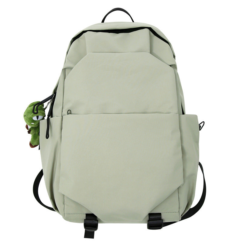 A junior high school student schoolbag female nylon backpack male ins college style backpack female college student wear-resistant backpack