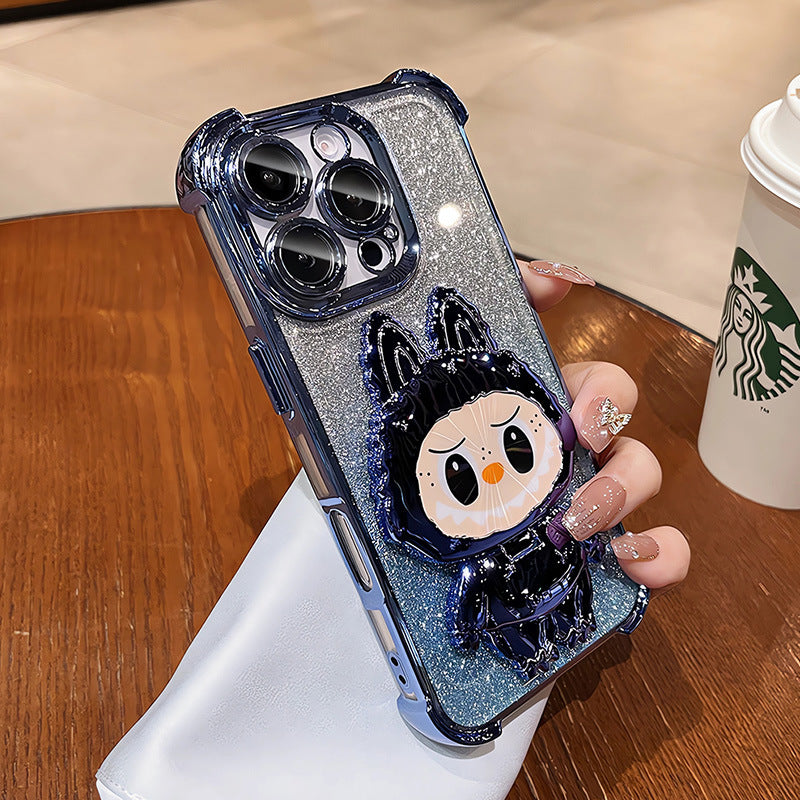 A mirror holder phone case