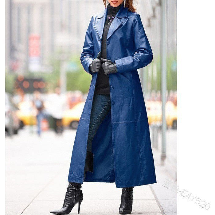 A women's leather jacket