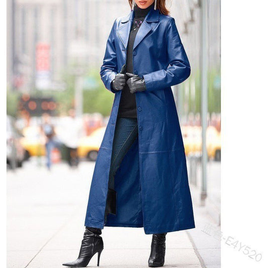 A women's leather jacket