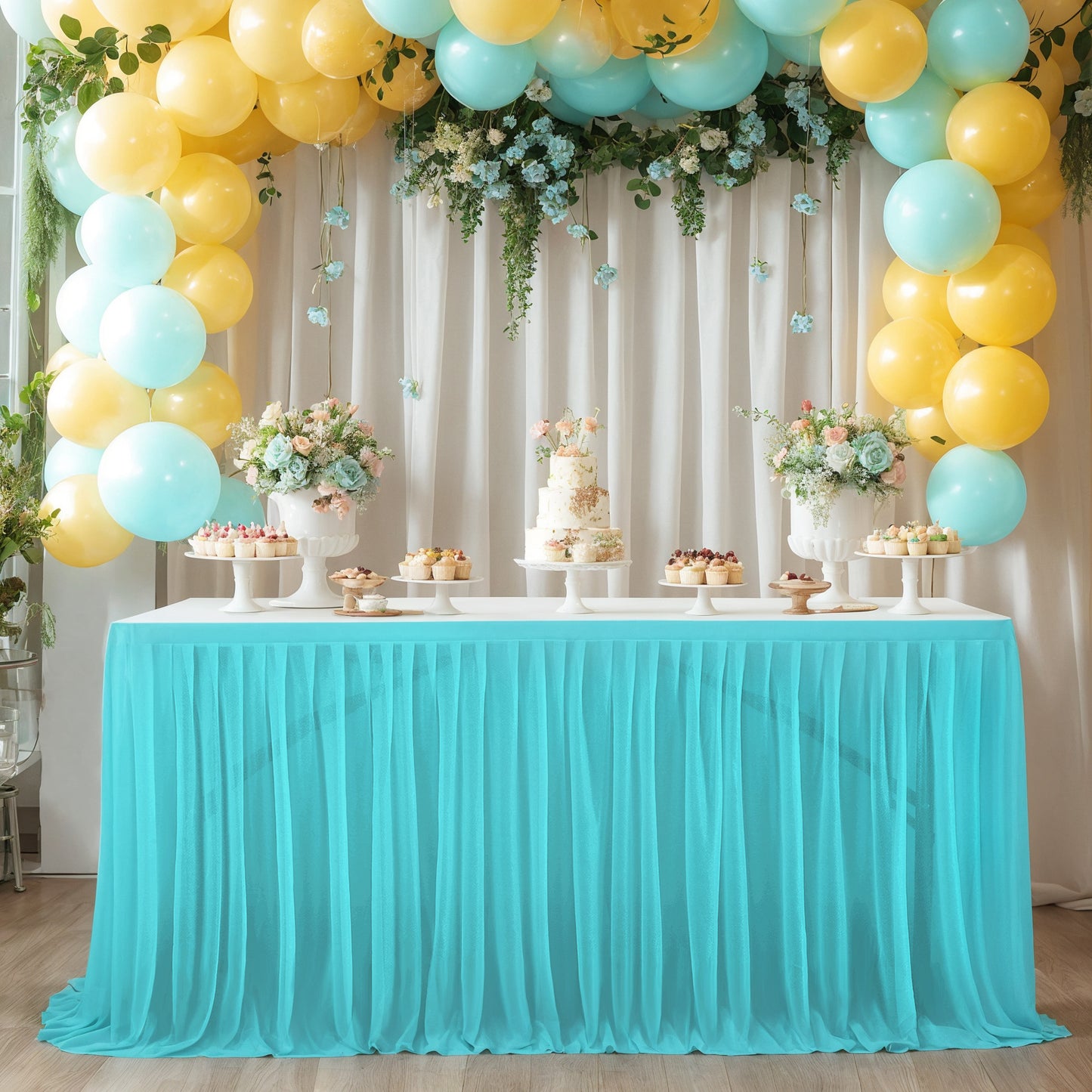 A Table curtain table circumference