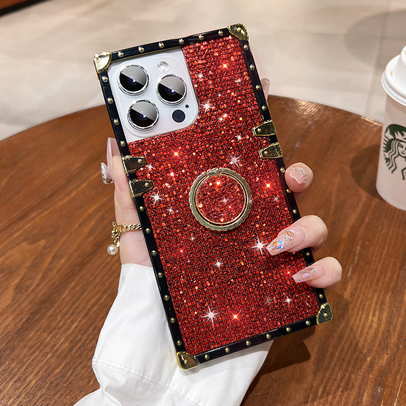 A glitter holder mobile phone case