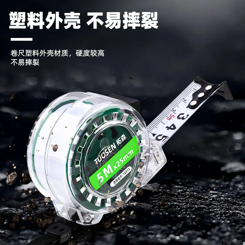 A5m tape measure 5m durable self-locking steel tape measure stainless steel belt box measure wholesale tape measure in large quantities