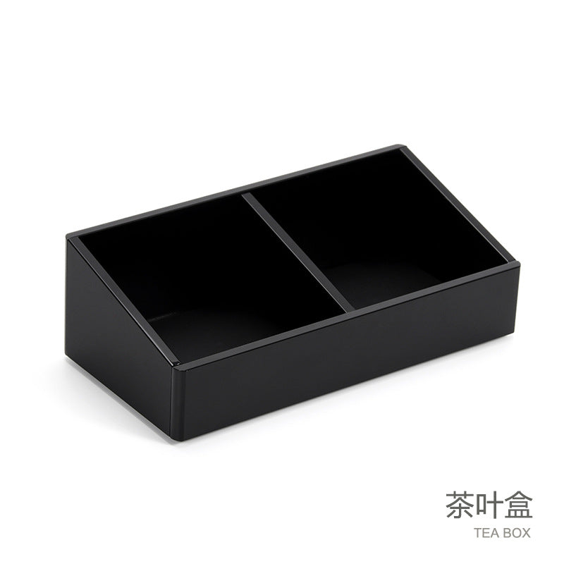 Acrylic hotel toiletries storage box bathroom sink disposable toothbrush storage box tray tissue box