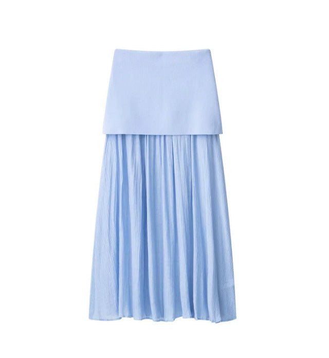 A vest vest skirt set