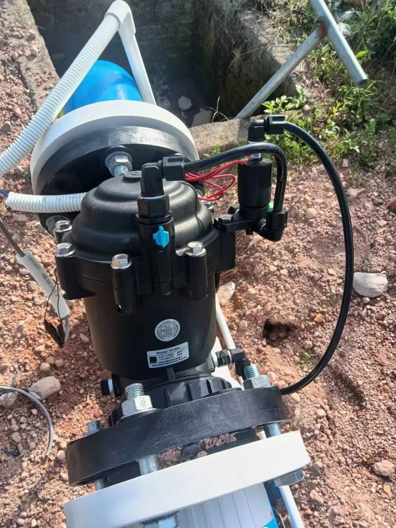 A Irrigation agriculture and forestry landscape intelligent pulse valve, flow adjustable outdoor waterproof valve with manual switch electricity
