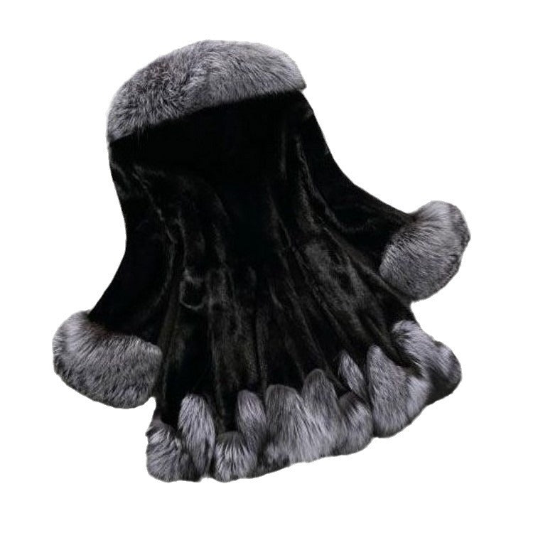 A faux fur coat