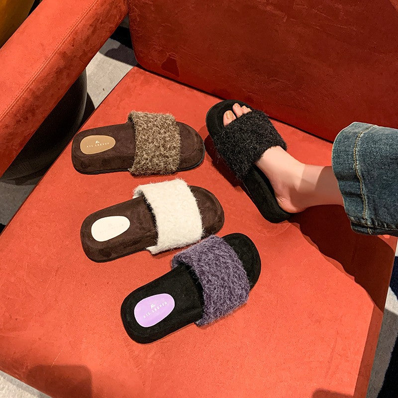 A plush slipper