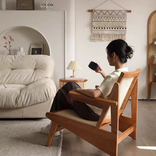 A sofa chair solid wood kangaroo chair